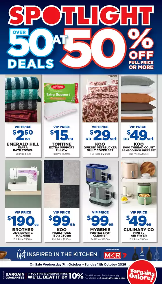 Spotlight catalogue in Hilbert WA | Over 50 Deals At 50 Off Full Price or More | 2026-10-07T00:00:00.000Z - 2026-10-11T00:00:00.000Z