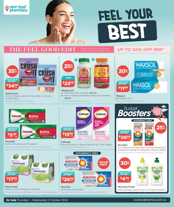 Your Local Pharmacy catalogue | Feel Your Best | 2026-10-07T00:00:00.000Z - 2026-10-21T00:00:00.000Z