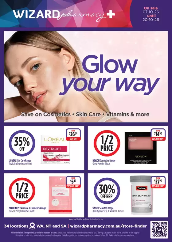Wizard Pharmacy catalogue | Glow Your Way | 2026-10-07T00:00:00.000Z - 2026-10-20T00:00:00.000Z