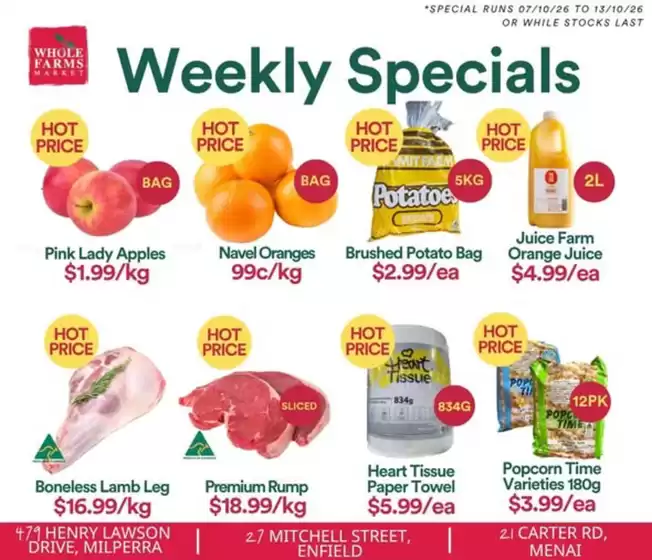 WHOLEFARMS catalogue | Weekly Specials | 2026-10-07T00:00:00.000Z - 2026-10-13T00:00:00.000Z