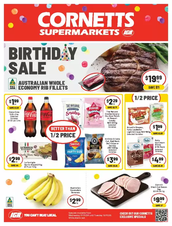 CORNETTS catalogue | Weekly Specials | 2026-10-07T00:00:00.000Z - 2026-10-13T00:00:00.000Z