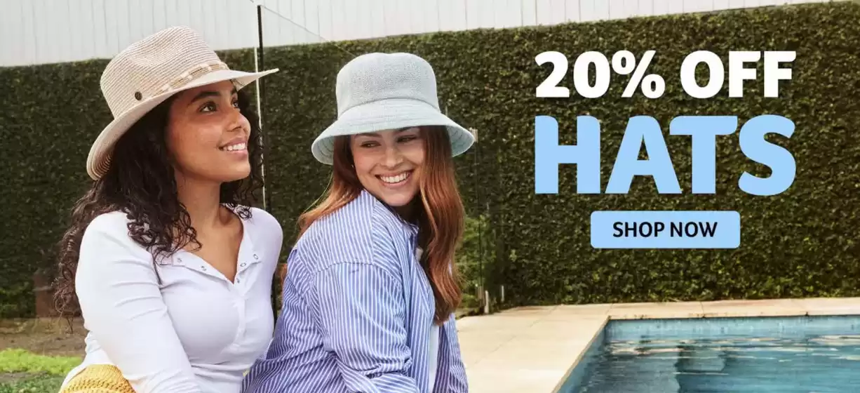 Cancer Council catalogue in Glenrowan VIC | 20% Off Hats | 2026-10-08T00:00:00.000Z - 2026-10-21T00:00:00.000Z