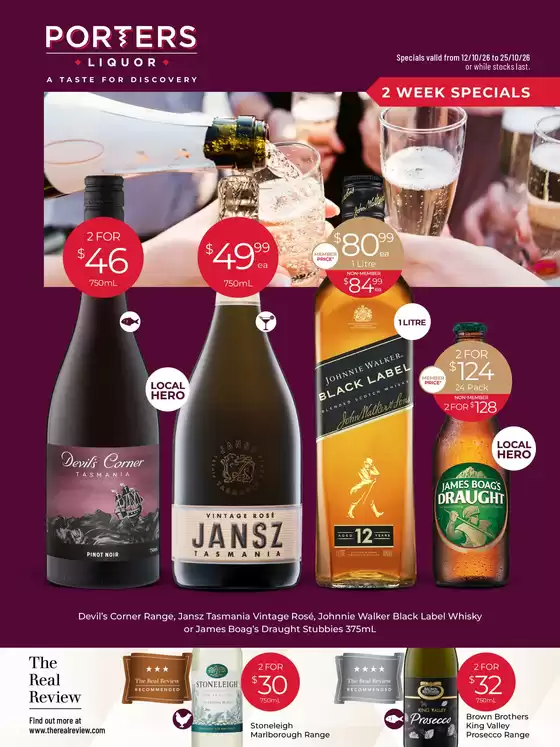 Porters catalogue | 2 Week Special | 2026-10-12T00:00:00.000Z - 2026-10-25T00:00:00.000Z