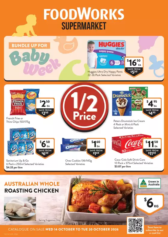 Foodworks catalogue in | Supermarket | 2026-10-14T00:00:00.000Z - 2026-10-20T00:00:00.000Z