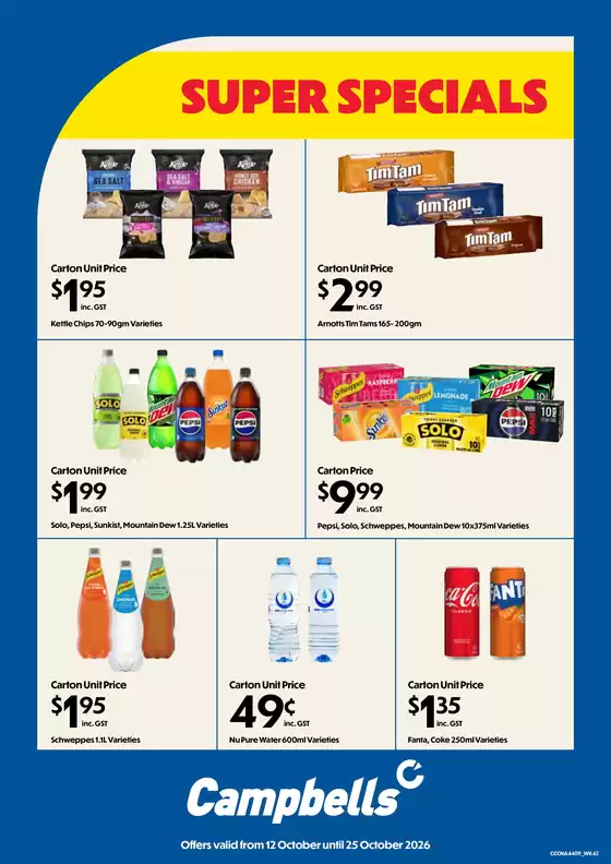 Campbells catalogue | Super Specials | 2026-10-12T00:00:00.000Z - 2026-10-25T00:00:00.000Z
