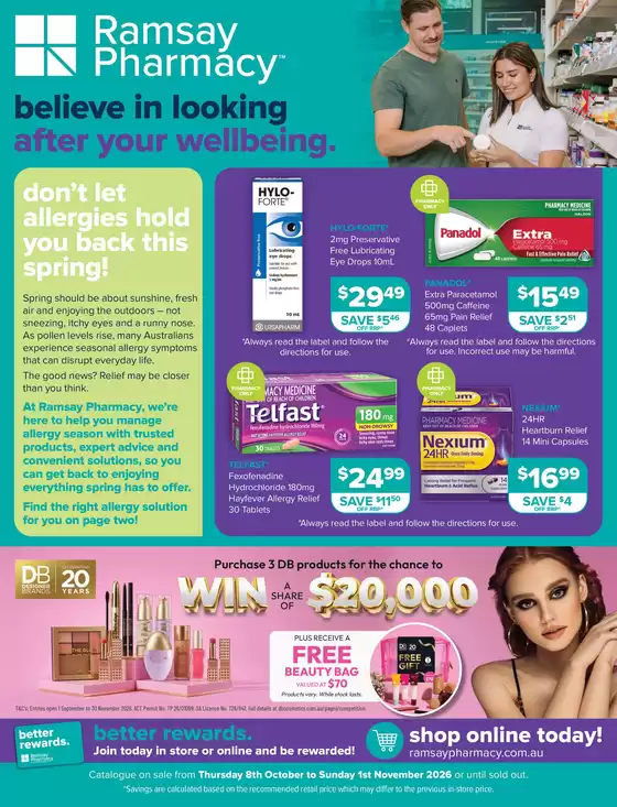 Ramsay Pharmacy catalogue | Believe In Looking After Your Wellbeing | 2026-10-12T00:00:00.000Z - 2026-11-01T00:00:00.000Z