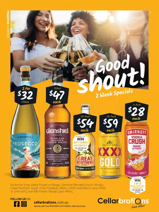 Cellarbrations catalogue | Good Shout! 19/10 | 2026-10-19T00:00:00.000Z - 2026-11-01T00:00:00.000Z