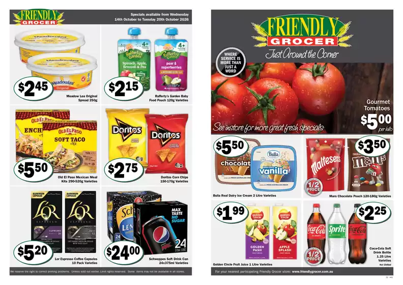 Friendly Grocer catalogue | Weekly Specials | 2026-10-14T00:00:00.000Z - 2026-10-20T00:00:00.000Z