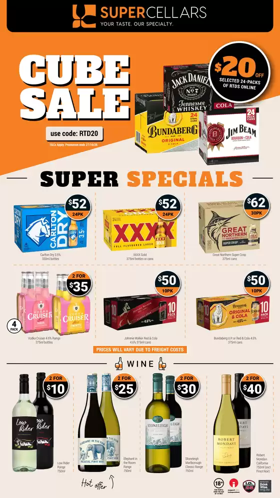 Super Cellars catalogue | Weekly Specials | 2026-10-14T00:00:00.000Z - 2026-10-27T00:00:00.000Z