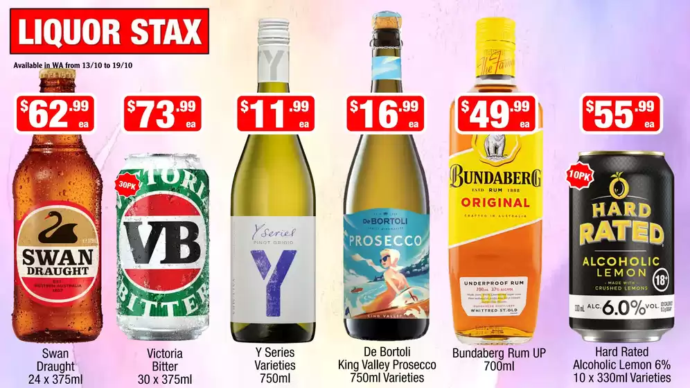 Liquor Stax catalogue | Our best bargains | 2026-10-13T00:00:00.000Z - 2026-10-19T00:00:00.000Z