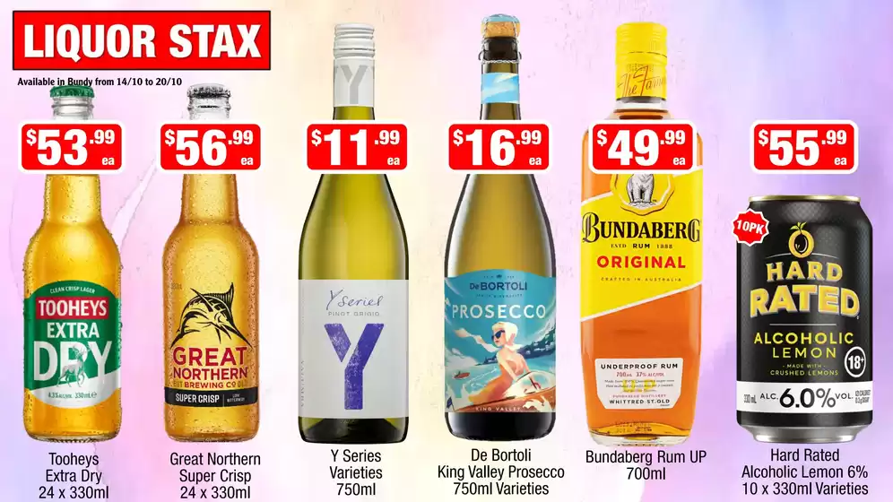 Liquor Stax catalogue | Top offers for thrifty shoppers | 2026-10-14T00:00:00.000Z - 2026-10-20T00:00:00.000Z