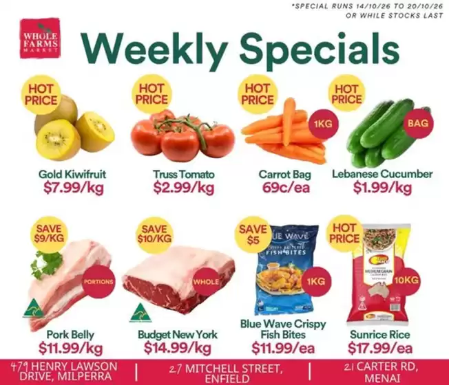 WHOLEFARMS catalogue | Weekly Specials | 2026-10-14T00:00:00.000Z - 2026-10-20T00:00:00.000Z