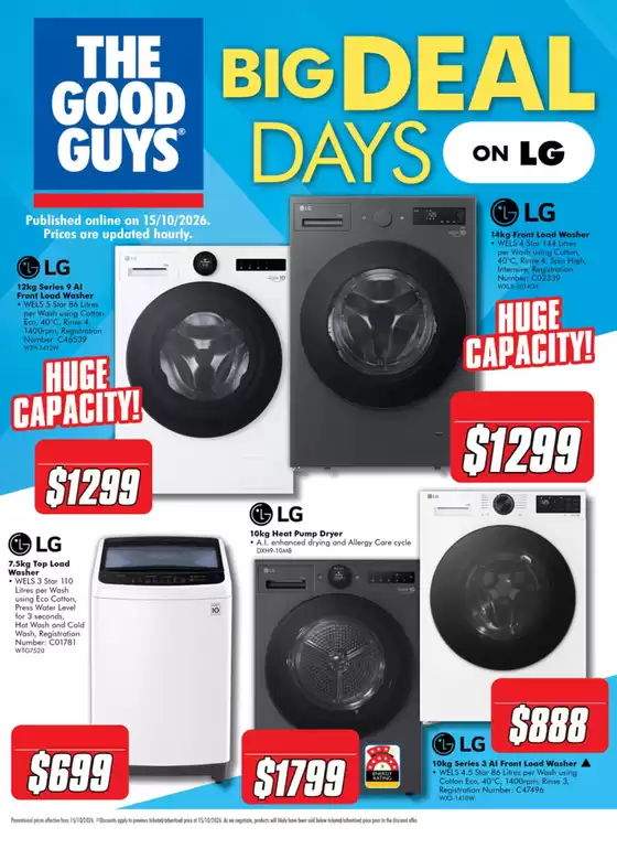 The Good Guys catalogue | Big Deal Days | 2026-10-15T00:00:00.000Z - 2026-10-21T00:00:00.000Z