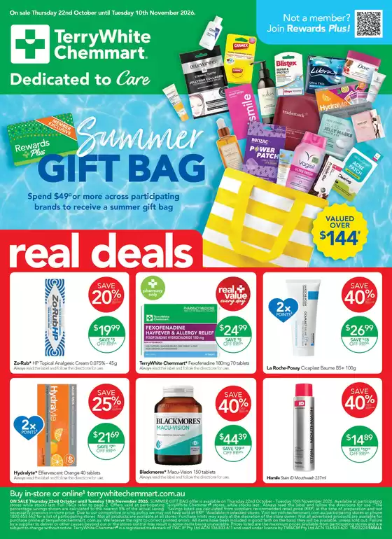 TerryWhite Chemmart catalogue | Real Deals | 2026-10-22T00:00:00.000Z - 2026-11-10T00:00:00.000Z