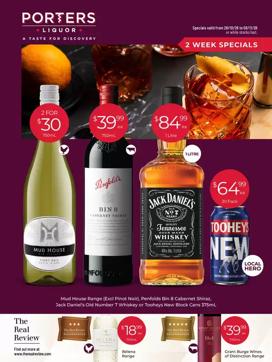 Porters catalogue in Lawrence NSW | 2 Week Specials | 2026-10-26T00:00:00.000Z - 2026-11-08T00:00:00.000Z