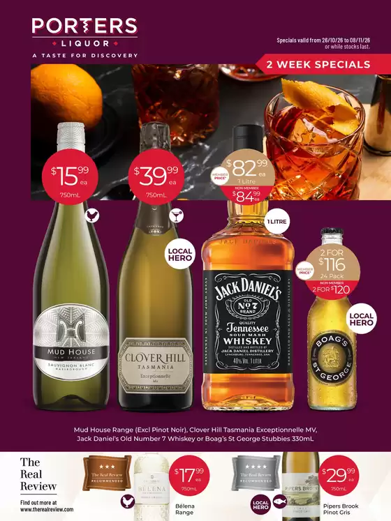 Porters catalogue | 2 Week Special | 2026-10-26T00:00:00.000Z - 2026-11-08T00:00:00.000Z