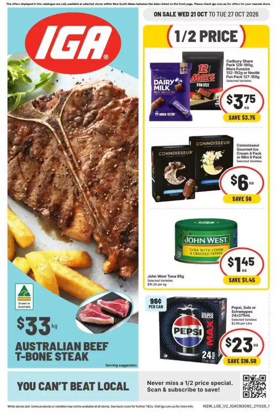IGA catalogue in Gerringong NSW | IGA 21/10 | 2026-10-21T00:00:00.000Z - 2026-10-27T00:00:00.000Z