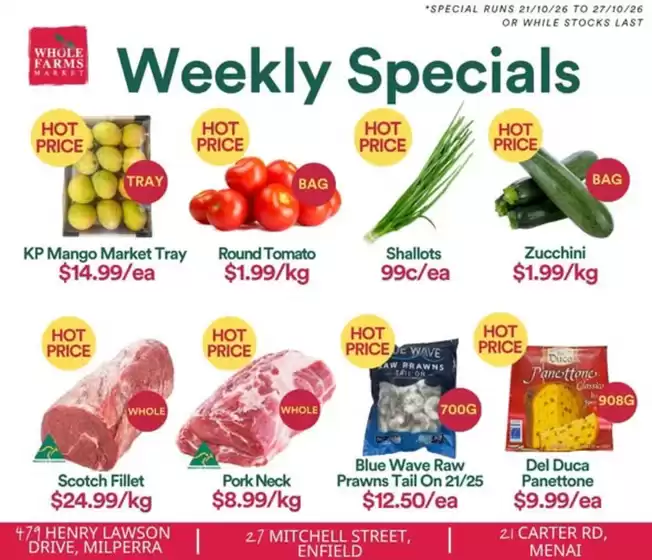 WHOLEFARMS catalogue | Weekly Specials | 2026-10-21T00:00:00.000Z - 2026-10-27T00:00:00.000Z