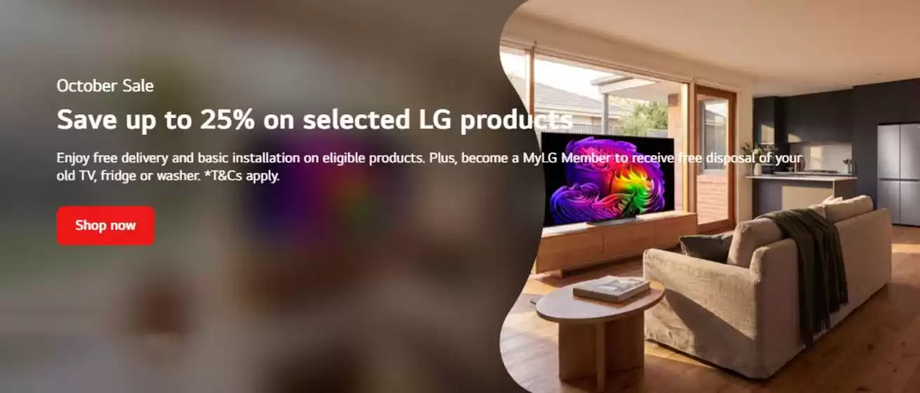 LG catalogue | 25% Off | 2026-10-22T00:00:00.000Z - 2026-11-05T00:00:00.000Z