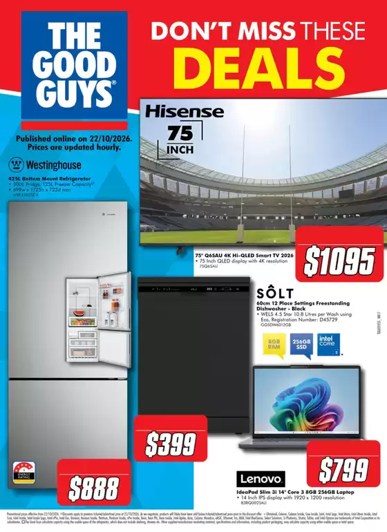 The Good Guys catalogue | Don't Miss These Deals | 2026-10-23T00:00:00.000Z - 2026-10-29T00:00:00.000Z