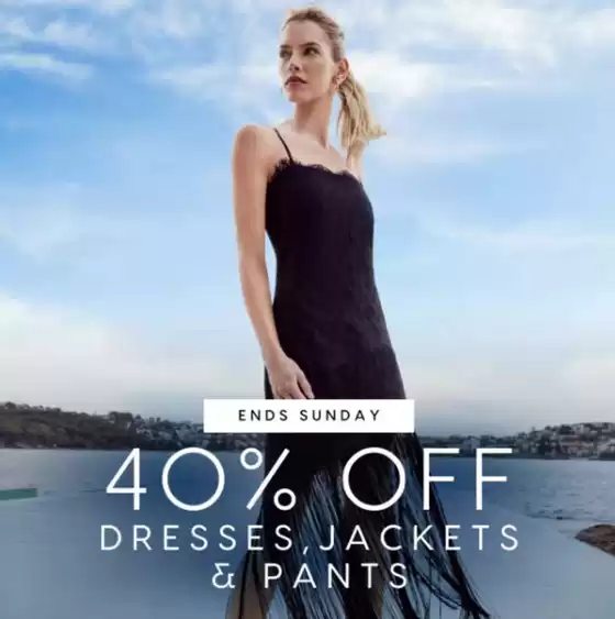 Portmans catalogue | 40% Off Dresses, Jackets & Pants | 2026-10-23T00:00:00.000Z - 2026-10-25T00:00:00.000Z