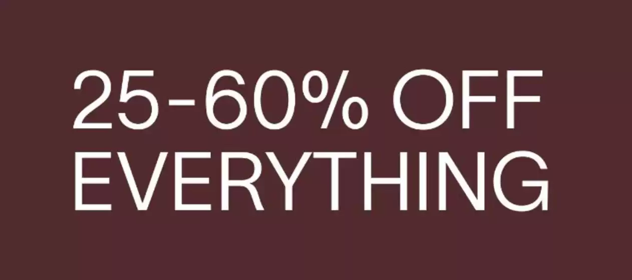 Cue catalogue | 25-60% Everything | 2026-10-23T00:00:00.000Z - 2026-11-08T00:00:00.000Z