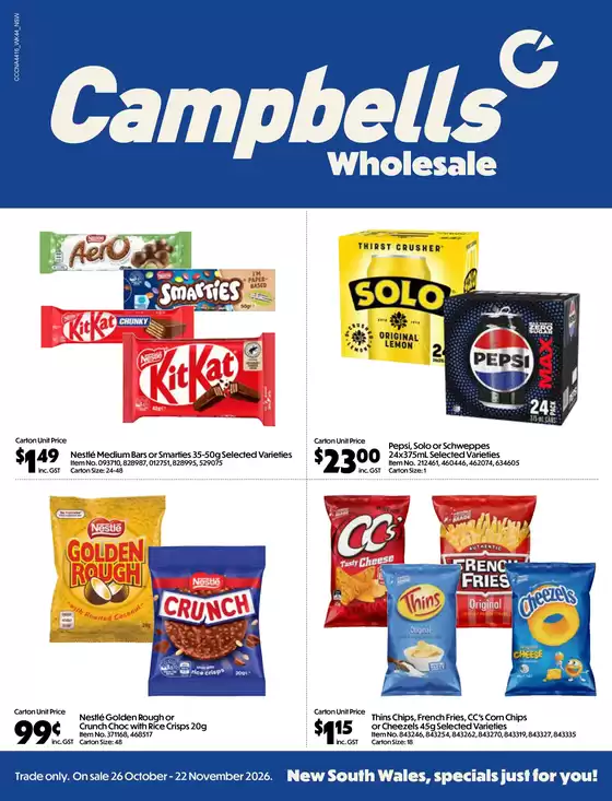 Campbells catalogue | Wholesale | 2026-10-26T00:00:00.000Z - 2026-11-22T00:00:00.000Z