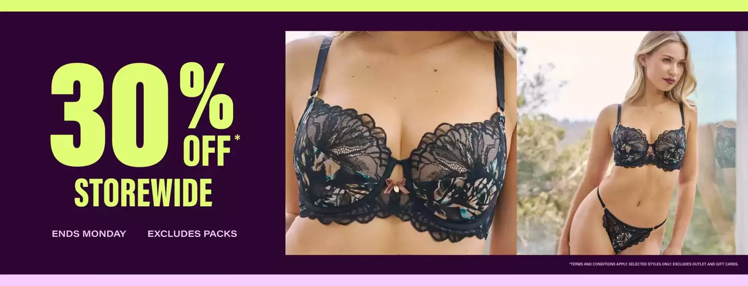 Bendon Lingerie Outlet catalogue | 30% Off Storewide | 2026-10-26T00:00:00.000Z - 2026-11-09T00:00:00.000Z