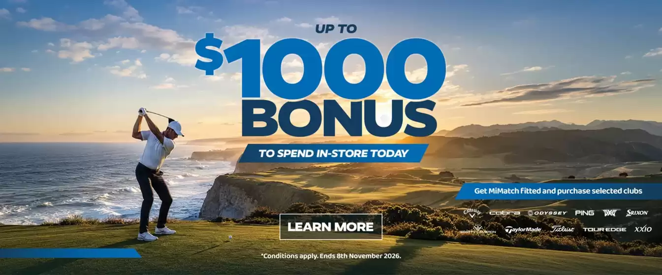 Drummond Golf catalogue | Up To $1000 Bonus | 2026-10-26T00:00:00.000Z - 2026-11-09T00:00:00.000Z