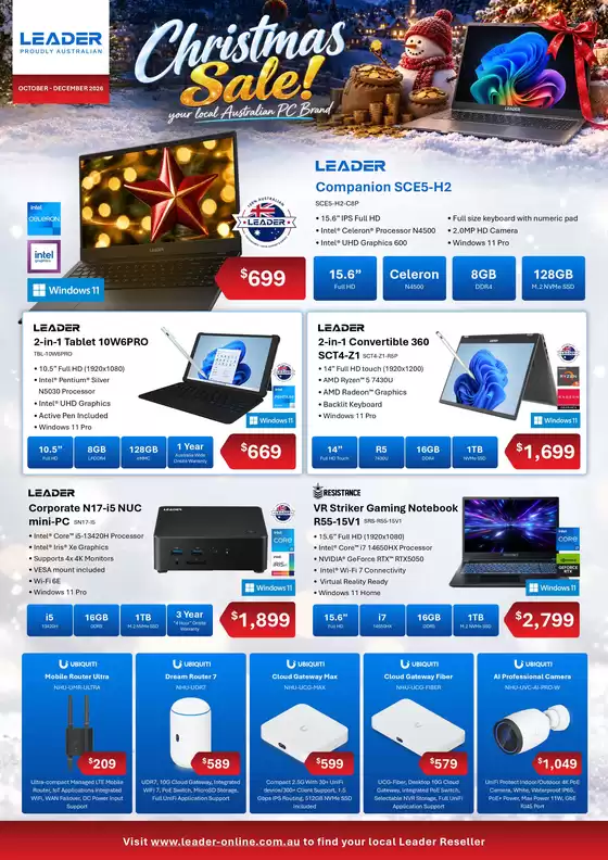 Leader Computers catalogue | Christmas Sale | 2026-10-01T00:00:00.000Z - 2026-12-31T00:00:00.000Z