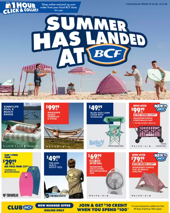 BCF catalogue in Hilbert WA | Summer Has Landed | 2026-10-27T00:00:00.000Z - 2026-11-11T00:00:00.000Z