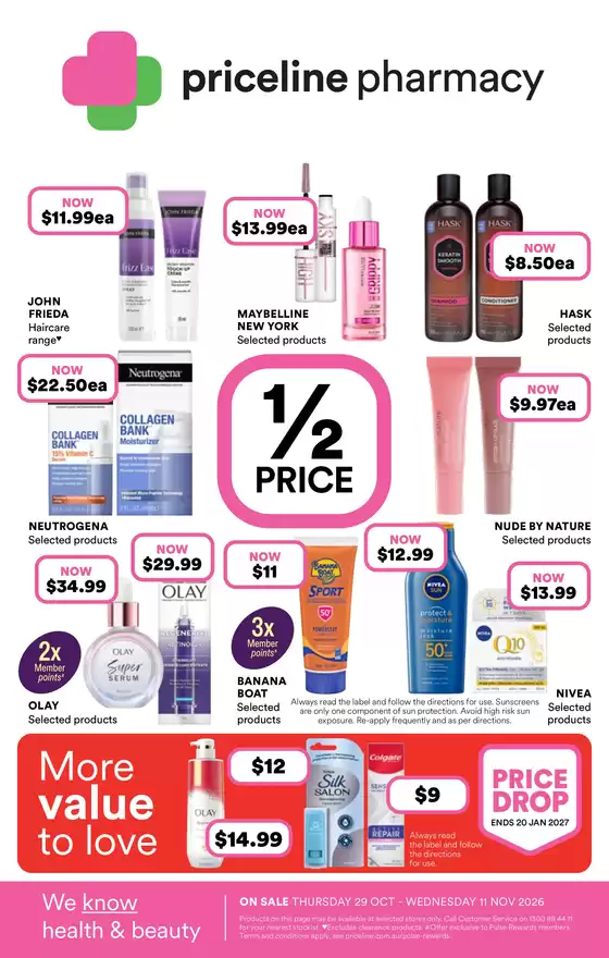 Priceline Pharmacy catalogue in Leppington NSW | Priceline Catalogue | 2026-10-29T00:00:00.000Z - 2026-11-11T00:00:00.000Z