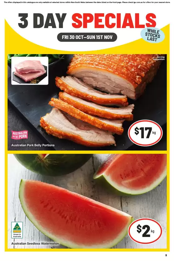IGA catalogue | IGA 30/10 | 2026-10-30T00:00:00.000Z - 2026-11-01T00:00:00.000Z