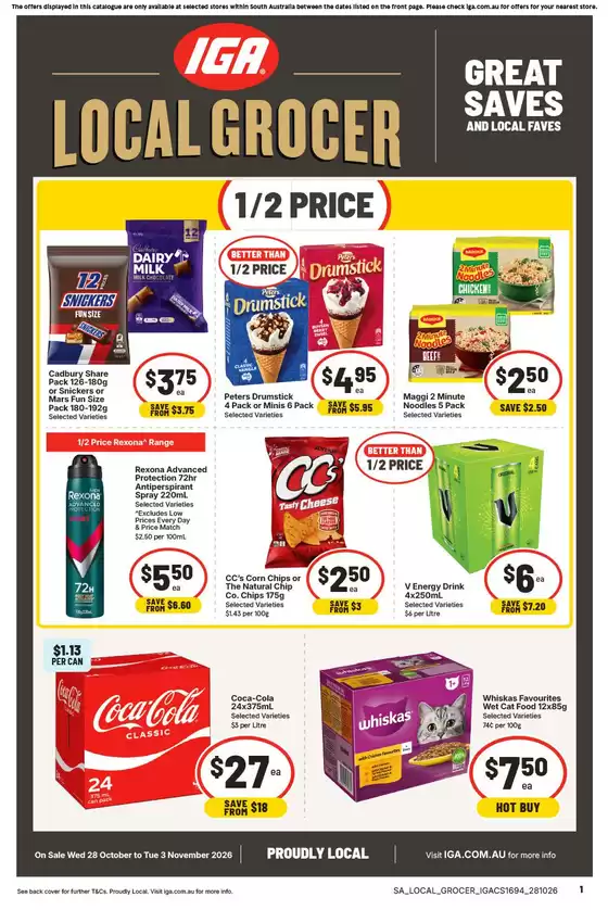 IGA catalogue | IGA28/10 | 2026-10-28T00:00:00.000Z - 2026-11-03T00:00:00.000Z