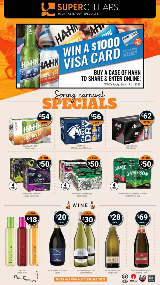 Super Cellars catalogue | Weekly Specials | 2026-10-27T00:00:00.000Z - 2026-11-17T00:00:00.000Z