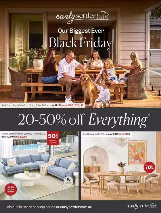 Early Settler catalogue | Black Friday | 2026-11-02T00:00:00.000Z - 2026-12-02T00:00:00.000Z