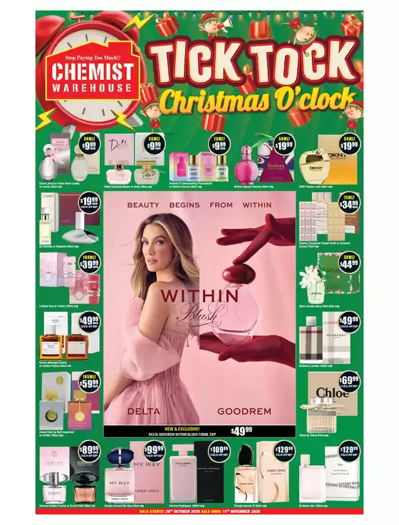 Chemist Warehouse catalogue | Tick Tock Christmas O' Clock | 2026-10-29T00:00:00.000Z - 2026-11-11T00:00:00.000Z