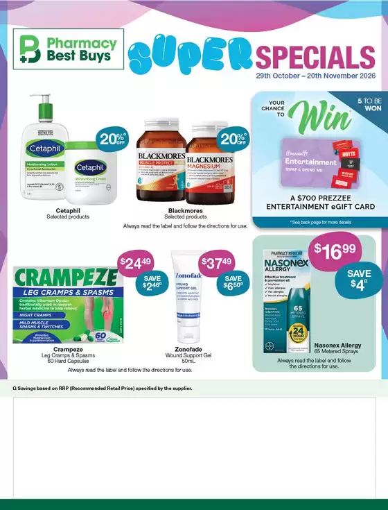 Pharmacy Best Buys catalogue | Super Specials | 2026-10-29T00:00:00.000Z - 2026-11-20T00:00:00.000Z