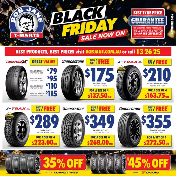 Bob Jane T-Marts catalogue in Noarlunga NSW | Black Friday Sale | 2026-11-01T00:00:00.000Z - 2026-11-30T00:00:00.000Z