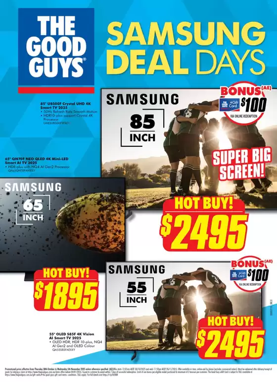The Good Guys catalogue | Samsung Deal Days  | 2025-10-30T00:00:00.000Z - 2025-11-05T00:00:00.000Z