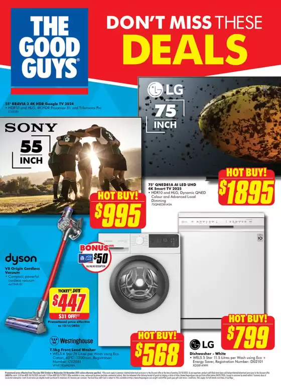 The Good Guys catalogue | Don't Miss These Deals | 2025-10-30T00:00:00.000Z - 2025-11-05T00:00:00.000Z