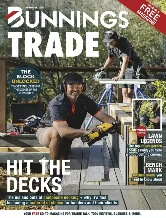 Bunnings Warehouse catalogue | Bunnings Trade Magazine November 2025 | 2025-11-01T00:00:00.000Z - 2025-11-30T00:00:00.000Z