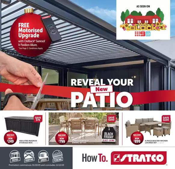 Stratco catalogue | The Stratco: Reveal Your New Patio - NSW | 2025-10-31T00:00:00.000Z - 2025-12-11T00:00:00.000Z