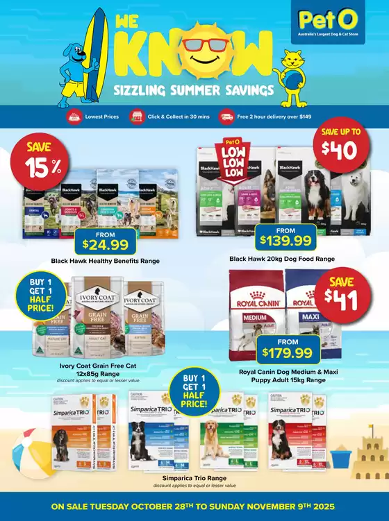 PetO catalogue in Wagga Wagga NSW | Sizzling Summer Savings | 2025-10-31T00:00:00.000Z - 2025-11-09T00:00:00.000Z