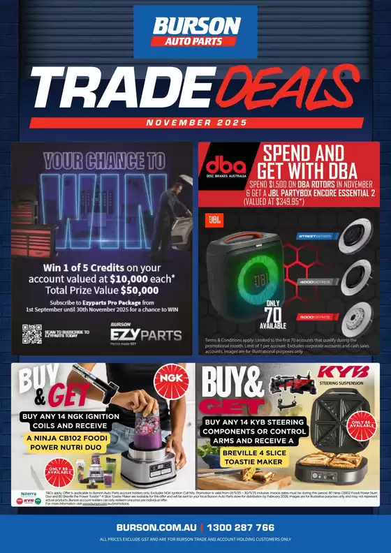 Burson Auto Parts catalogue | Burson Trade Deals Catalogue November 2025 | 2025-09-01T00:00:00.000Z - 2025-11-30T00:00:00.000Z