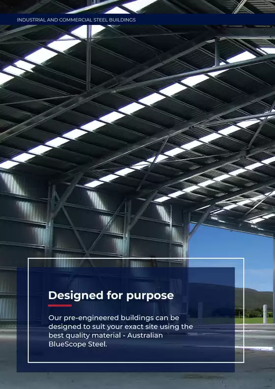 Wide Span Sheds catalogue specials