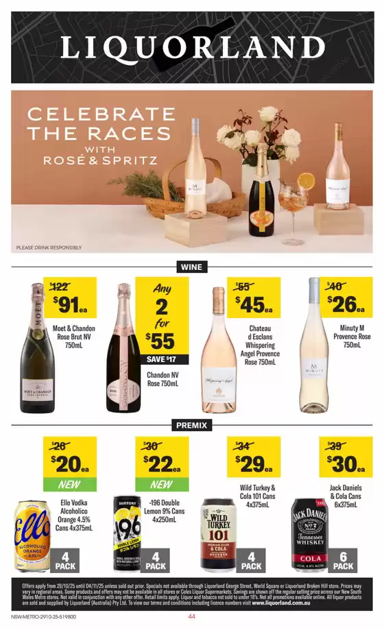weekly Liquorland catalogue