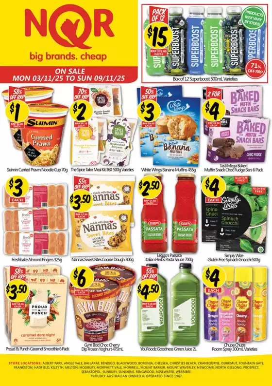 NQR catalogue specials