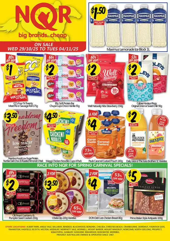 NQR catalogue specials