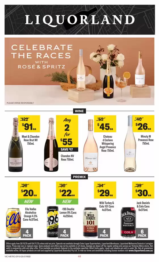 weekly Liquorland catalogue